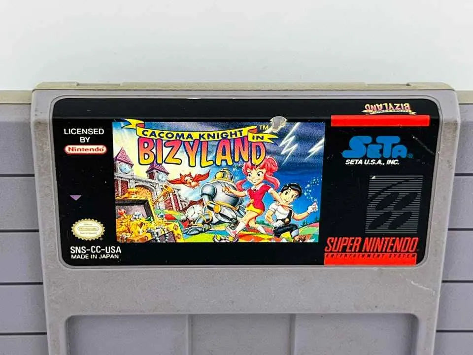 Cacoma Knight In Bizyland Super Nintendo Snes