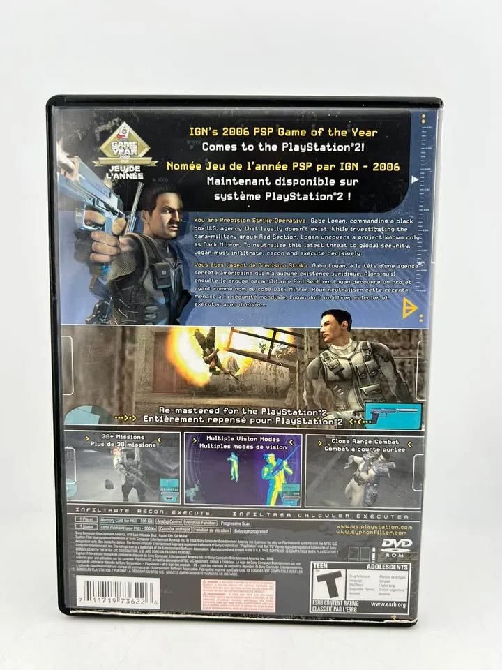 SYPHON FILTER DARK MIRROR PLAYSTATION 2 PS2