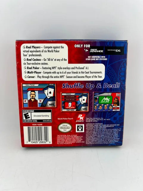 World Poker Tour Nintendo Game Boy Advance Gba