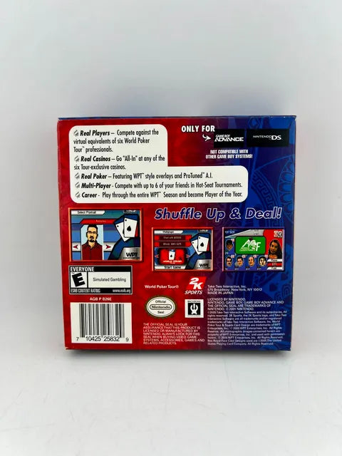 World Poker Tour Nintendo Game Boy Advance Gba