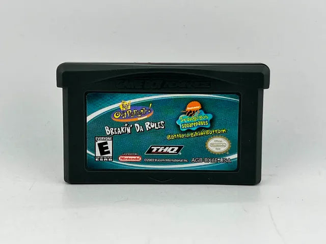 SpongeBob SquarePants and Fairly OddParents Game Boy Advance GBA
