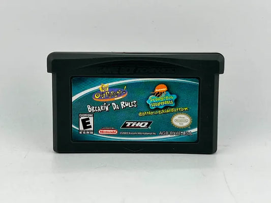 SpongeBob SquarePants and Fairly OddParents Game Boy Advance GBA