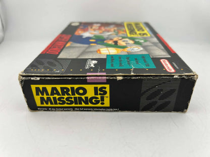 MARIO IS MISSING ! EN BOITE SUPER NINTENDO SNES