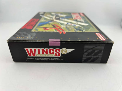 WINGS 2 ACES HIGH en boite SUPER NINTENDO SNES