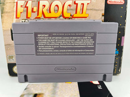 F1 ROC II  2 RACE OF CHAMPIONS en boite SUPER NINTENDO SNES
