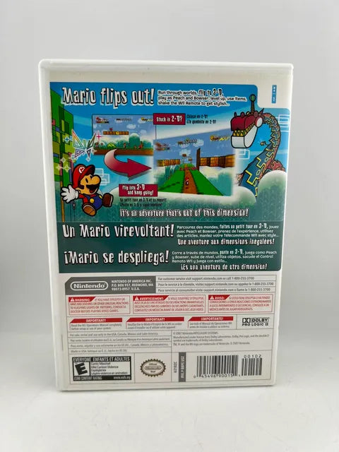 Super Paper Mario Nintendo Wii