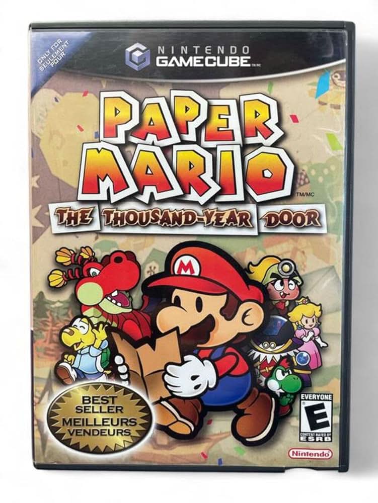 PAPER MARIO LA PUERTA MIL AÑOS PUERTA MÁS VENDIDA NINTENDO GAMECUBE NGC