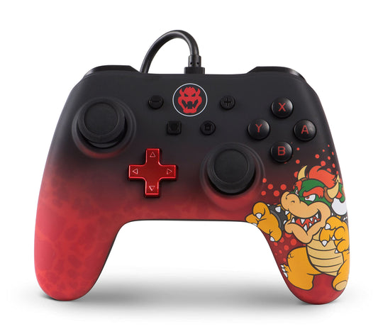 Manette PowerA Wired Controller for Nintendo Switch - Bowser 1506259-02 - jeux video game-x