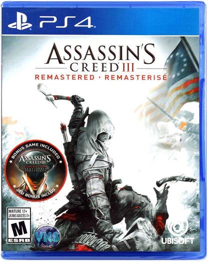 ASSASSIN'S CREED REMASTERED III 3 PLAYSTATION 4 PS4