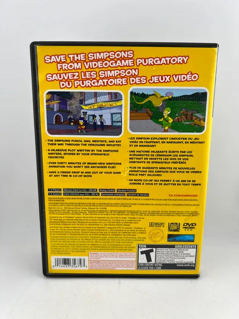 The Simpsons Game Playstation 2 PS2
