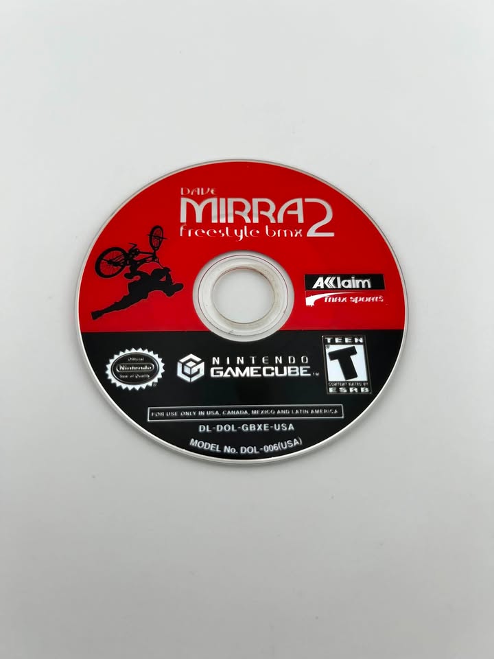 Dave Mirra Freestyle BMX 2 Nintendo Gamecube NGC