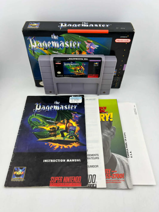 THE PAGEMASTER en boite SUPER NINTENDO SNES