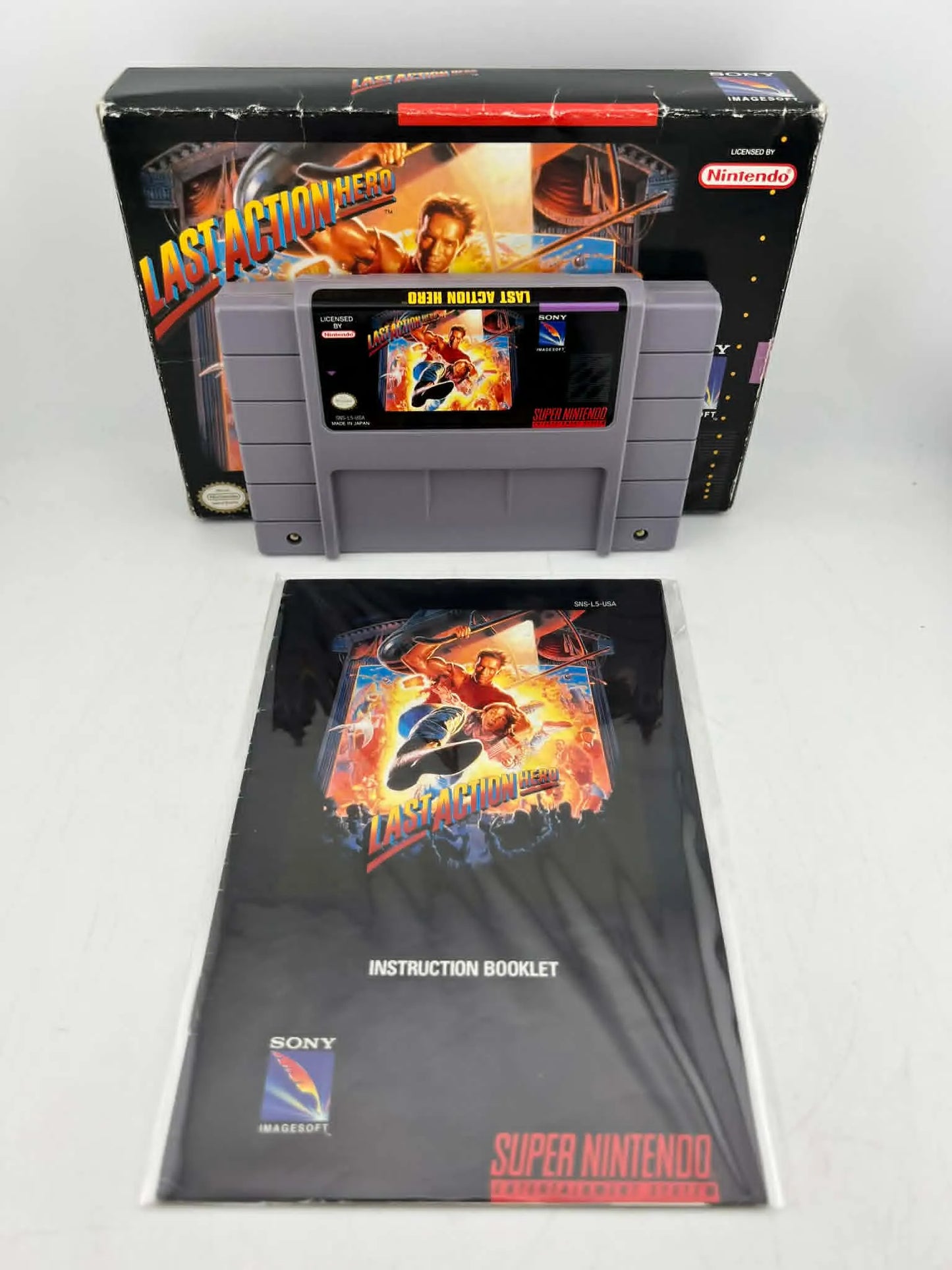 LAST ACTION HERO EN BOITE SUPER NINTENDO SNES