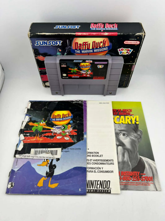 DAFFY DUCK THE MARVIN MISSIONS en boite SUPER NINTENDO SNES