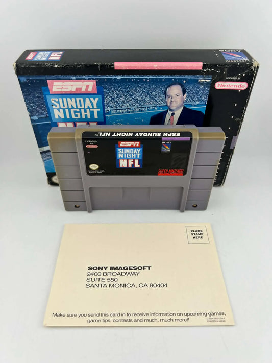 ESPN SUNDAY NIGHT NFL EN BOITE (SUPER NINTENDO SNES)
