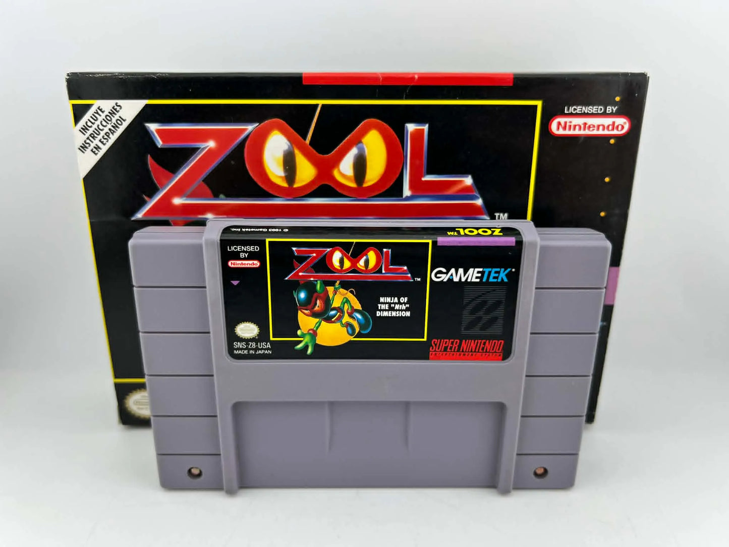 ZOOL NINJA OF THE NTH DIMENSION en boite SUPER NINTENDO SNES