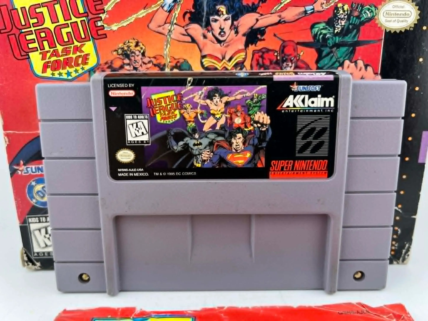 JUSTICE LEAGUE TASK FORCE EN BOITE SUPER NINTENDO SNES