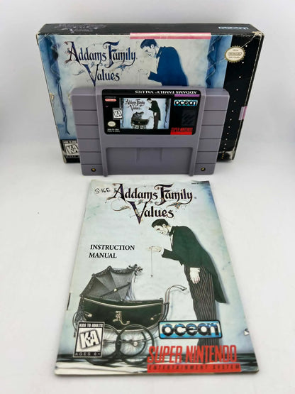 ADDAMS FAMILY VALUES En boite SUPER NINTENDO SNES