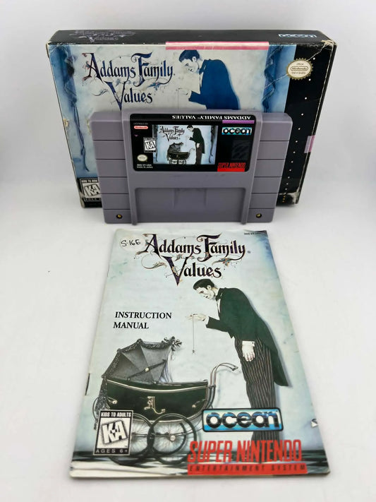 ADDAMS FAMILY VALUES En boite SUPER NINTENDO SNES