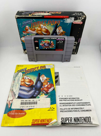 SUPER JAMES POND EN BOITE SUPER NINTENDO SNES