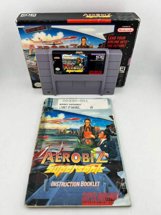 AEROBIZ SUPERSONIC SUPER NINTENDO SNES En Boite