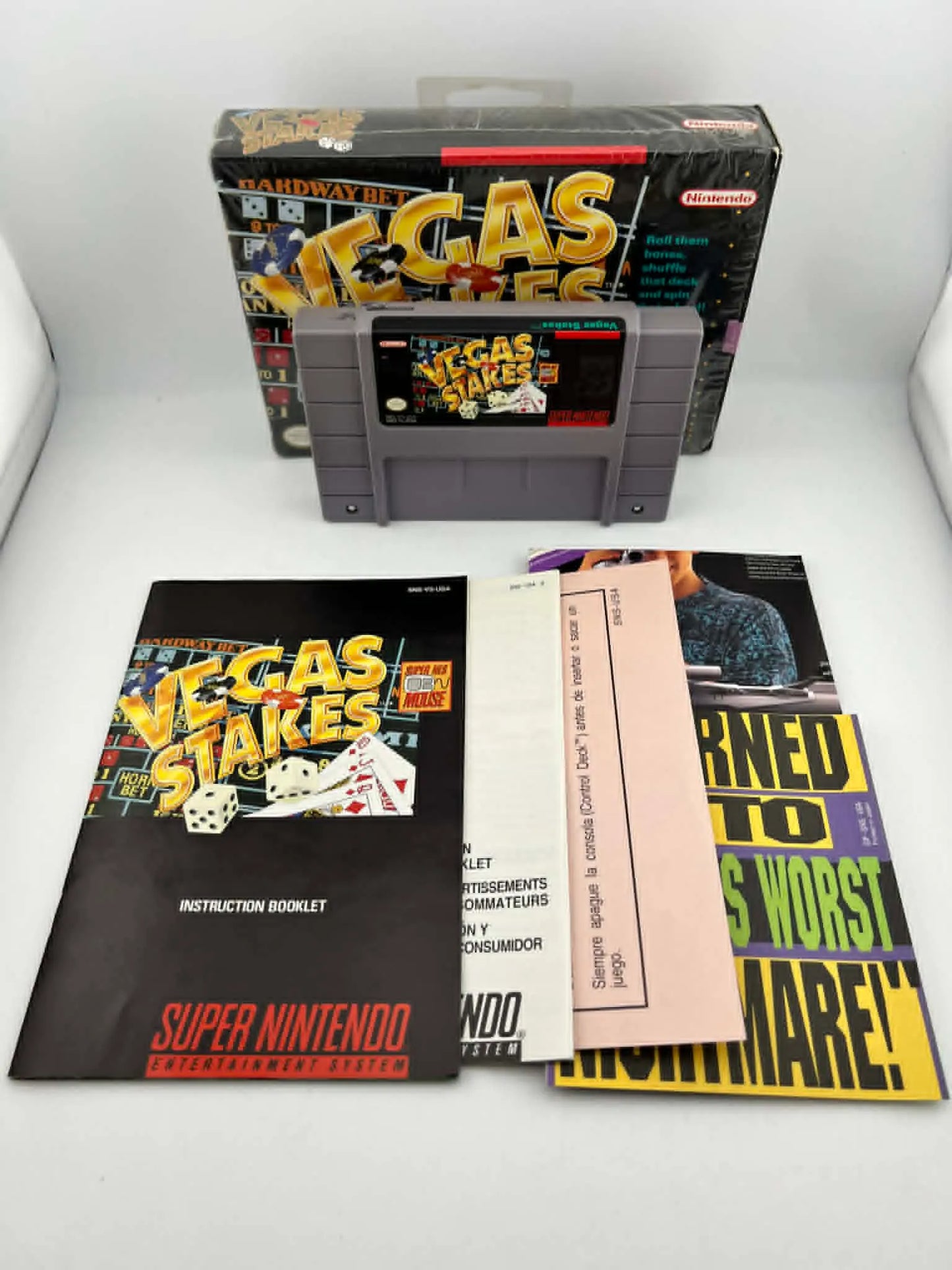 VEGAS STAKES EN BOITE (SUPER NINTENDO SNES)