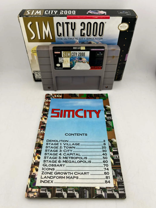 SIMCITY 2000 EN BOITE SUPER NINTENDO SNES