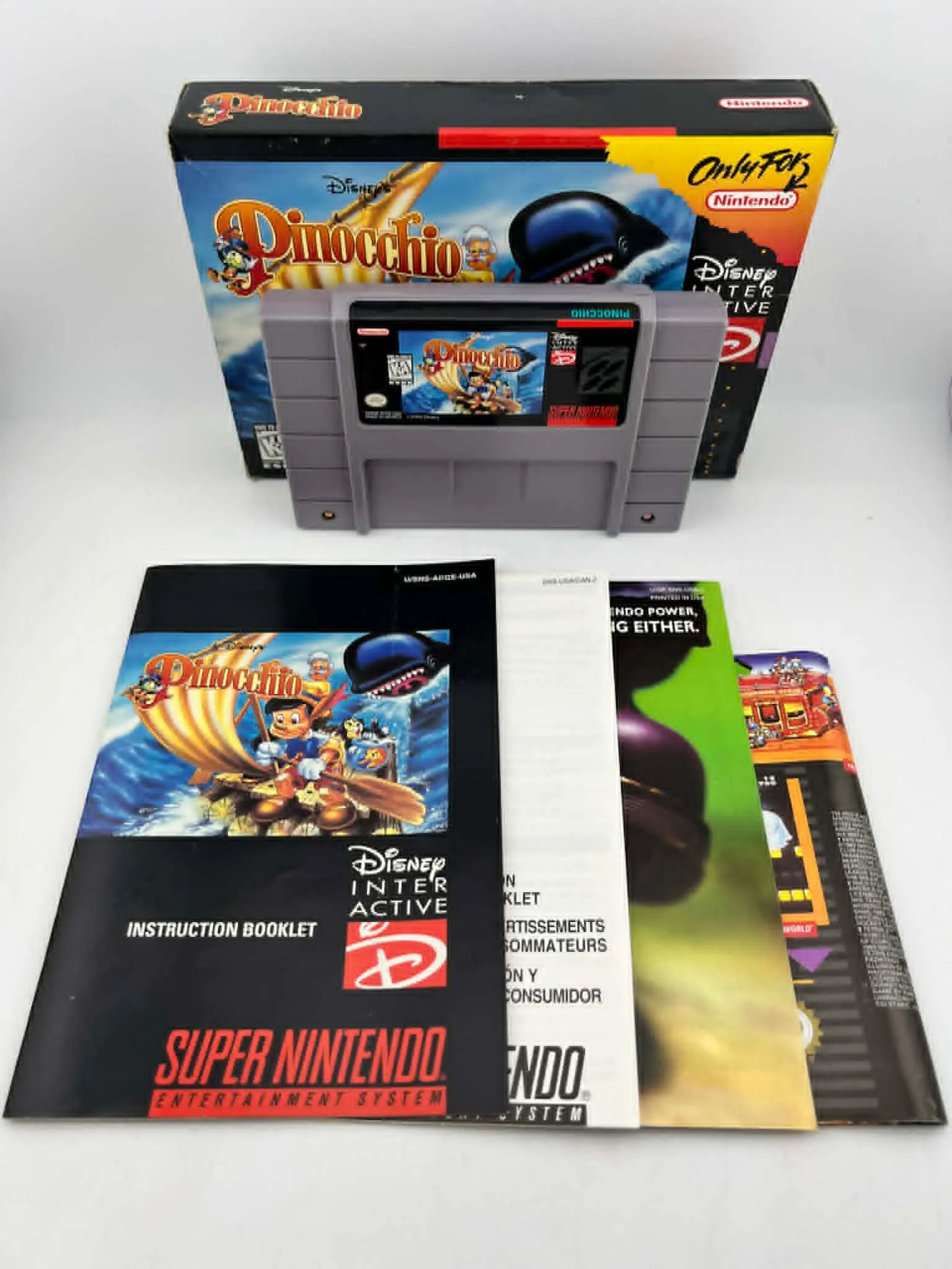 DISNEY'S PINOCCHIO EN BOITE SUPER NINTENDO SNES