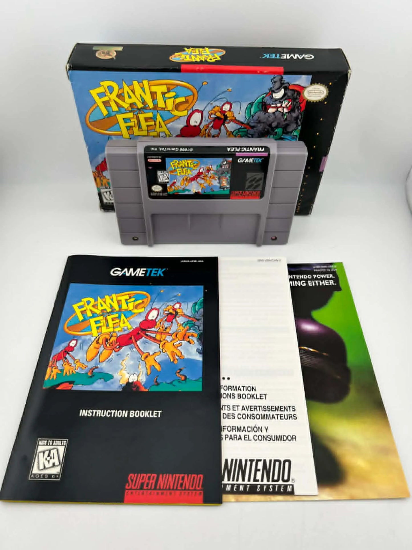 FRANTIC FLEA EN BOITE SUPER NINTENDO SNES