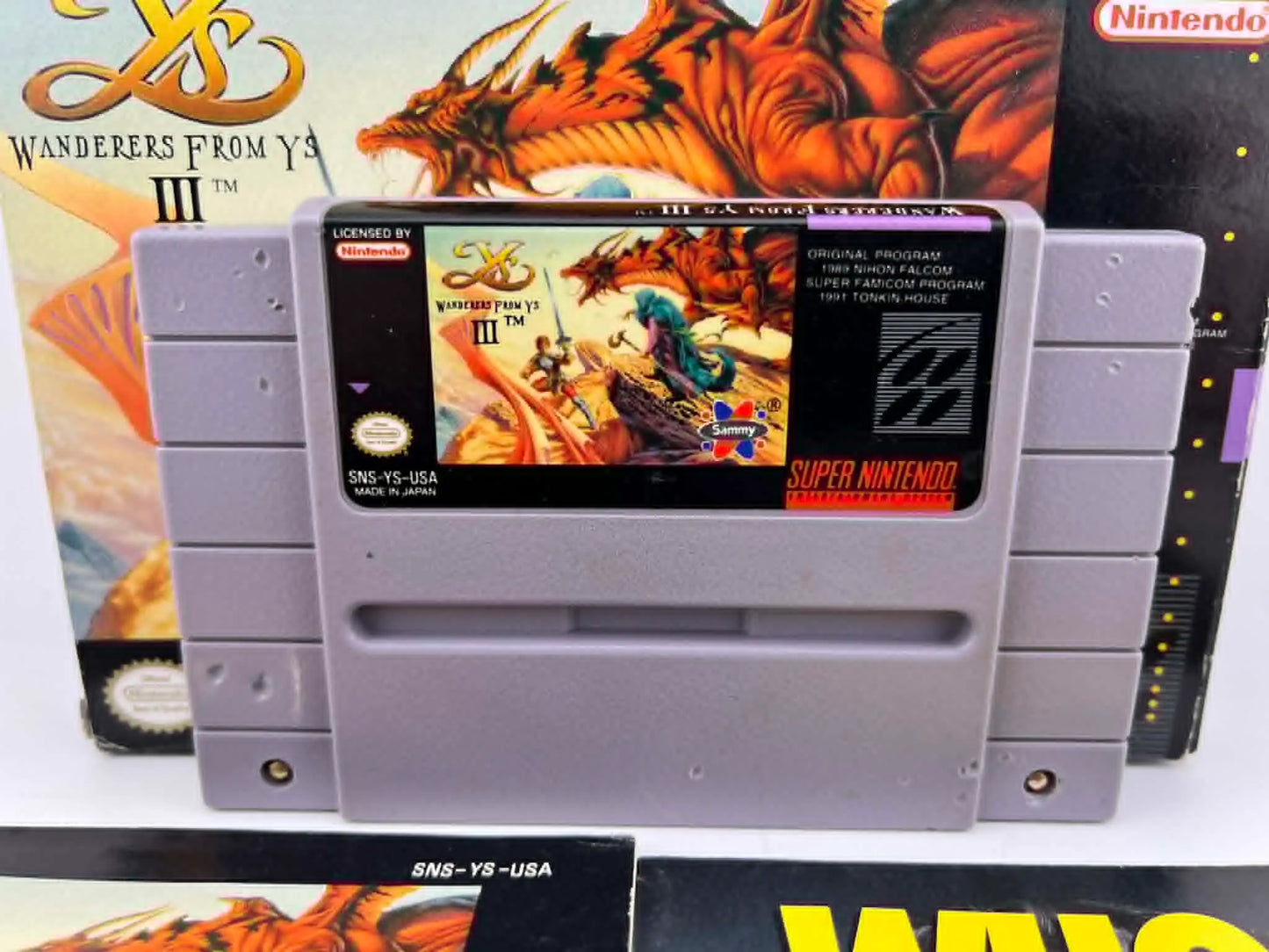 YS III 3 WANDERERS FROM YS EN BOITE SUPER NINTENDO SNES