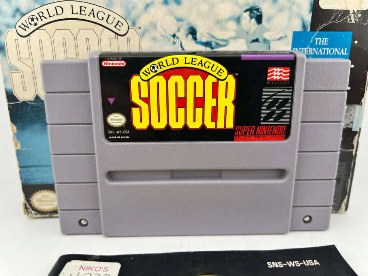 WORLD LEAGUE SOCCER EN BOITE SUPER NINTENDO SNES
