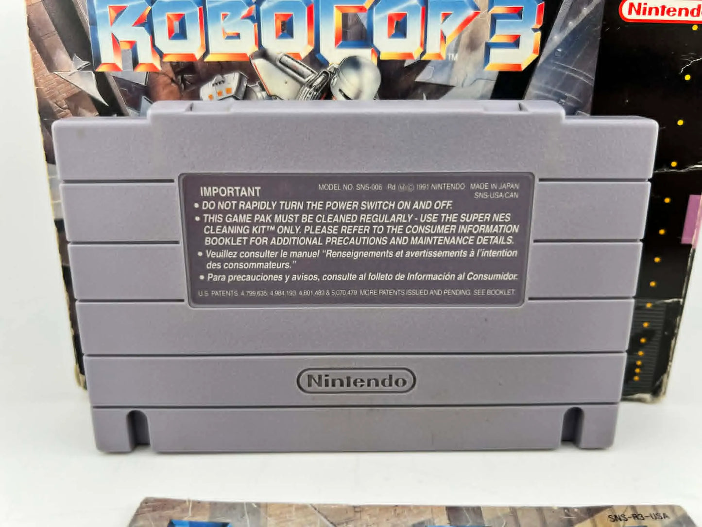 ROBOCOP 3 en boite SUPER NINTENDO SNES