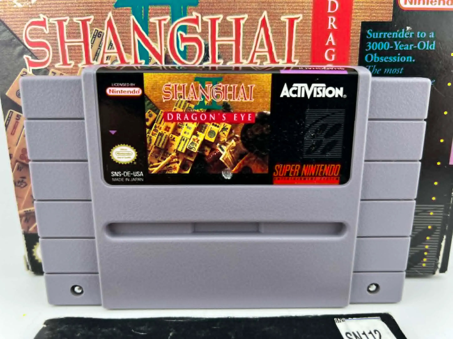 SHANGHAI II 2 DRAGON'S EYE SUPER NINTENDO SNES En Boite