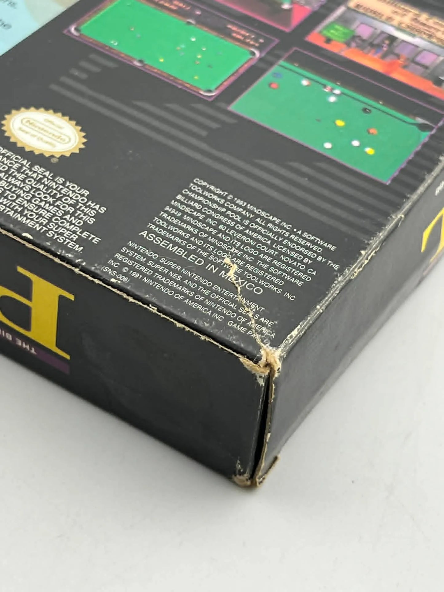 CHAMPIONSHIP POOL EN BOITE SUPER NINTENDO SNES