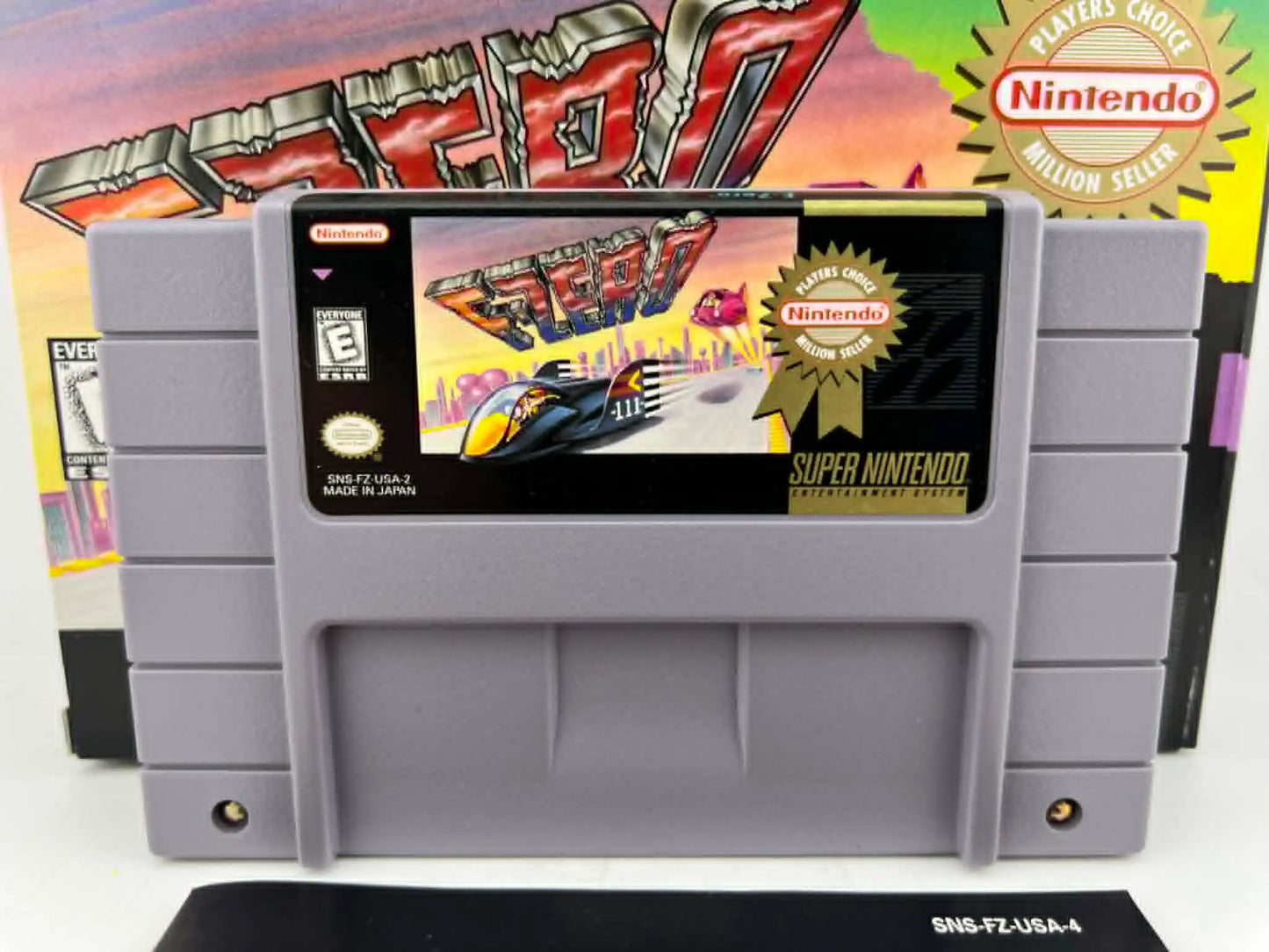 F-ZERO PLAYER'S CHOICE EN BOITE SUPER NINTENDO SNES