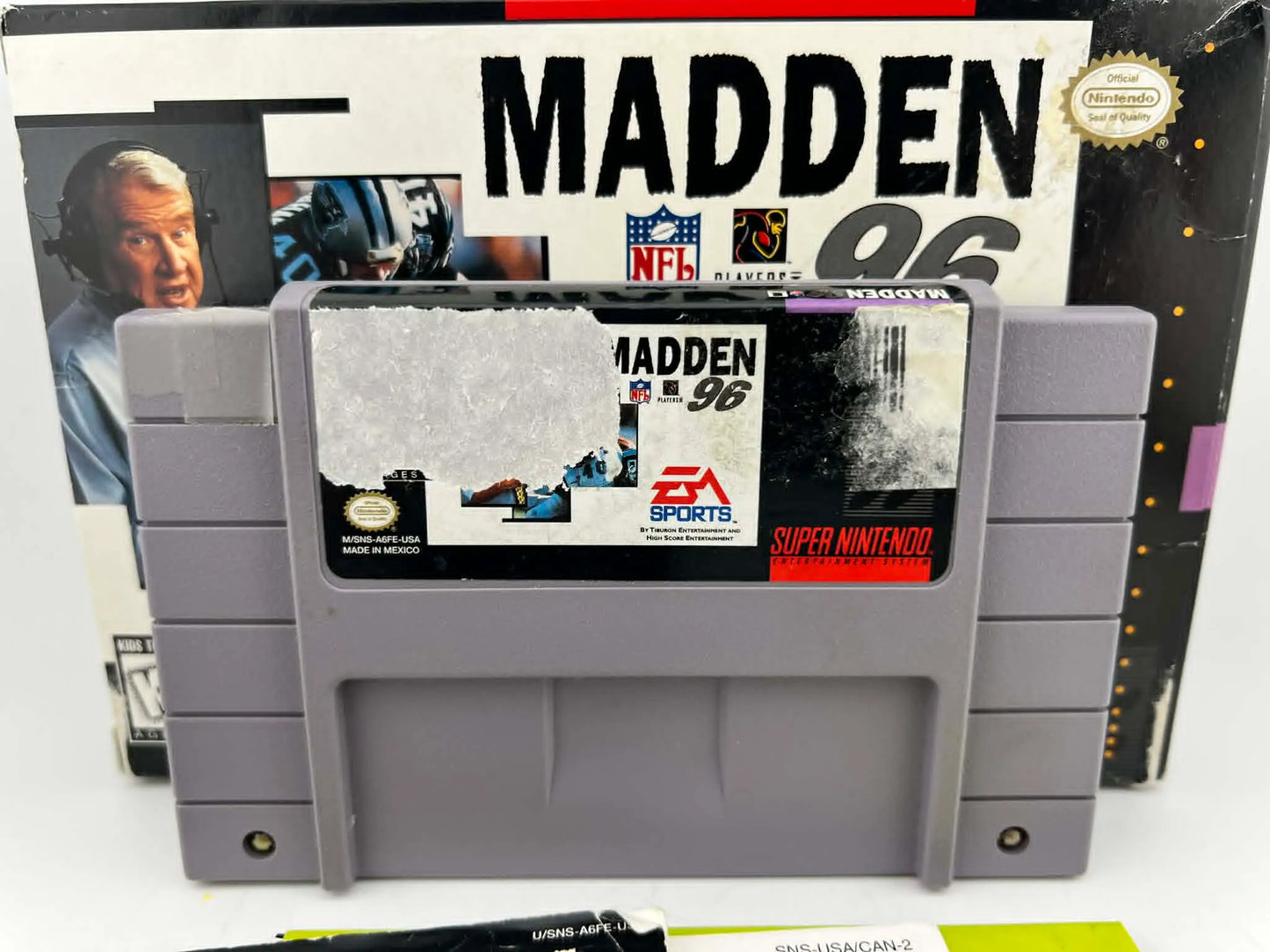 MADDEN NFL 96 SUPER NINTENDO SNES En Boite