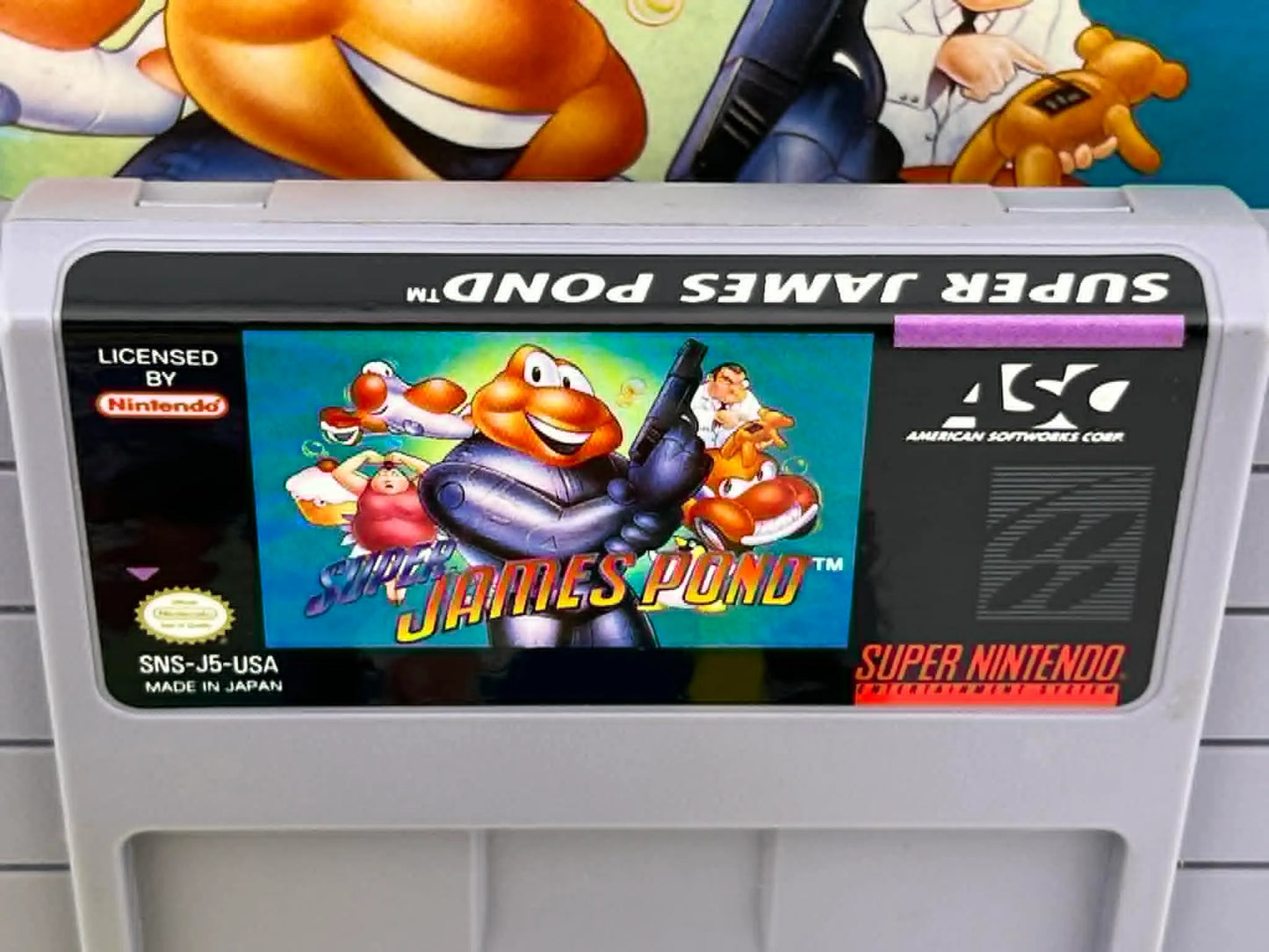 SUPER JAMES POND EN BOITE SUPER NINTENDO SNES