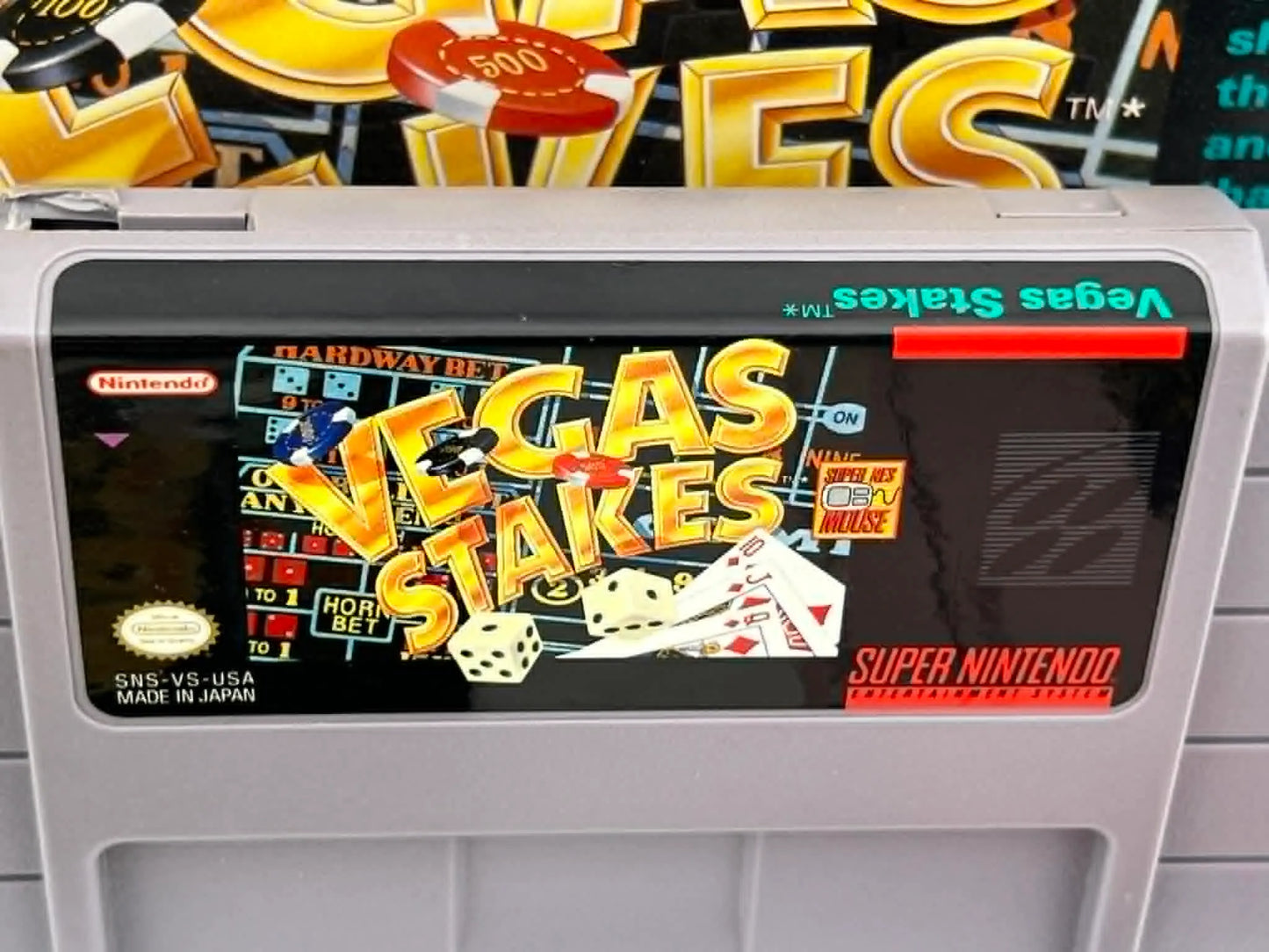 VEGAS STAKES EN BOITE (SUPER NINTENDO SNES)