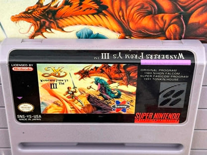 YS III 3 WANDERERS FROM YS EN BOITE SUPER NINTENDO SNES