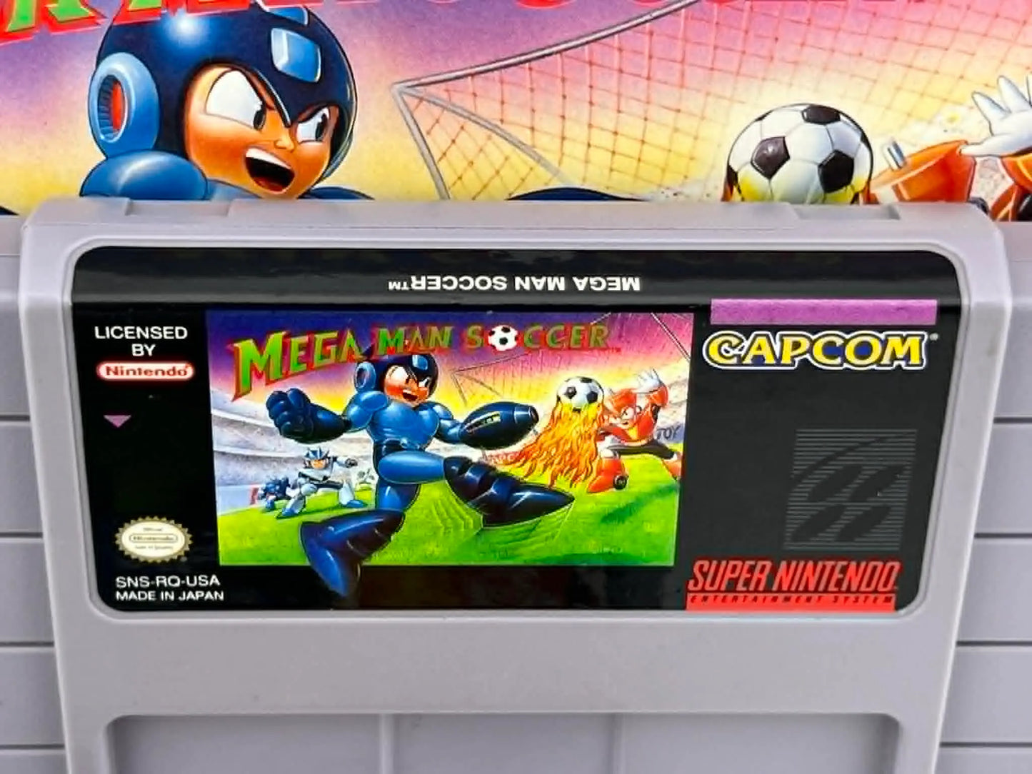 MEGA MAN SOCCER en boite SUPER NINTENDO SNES