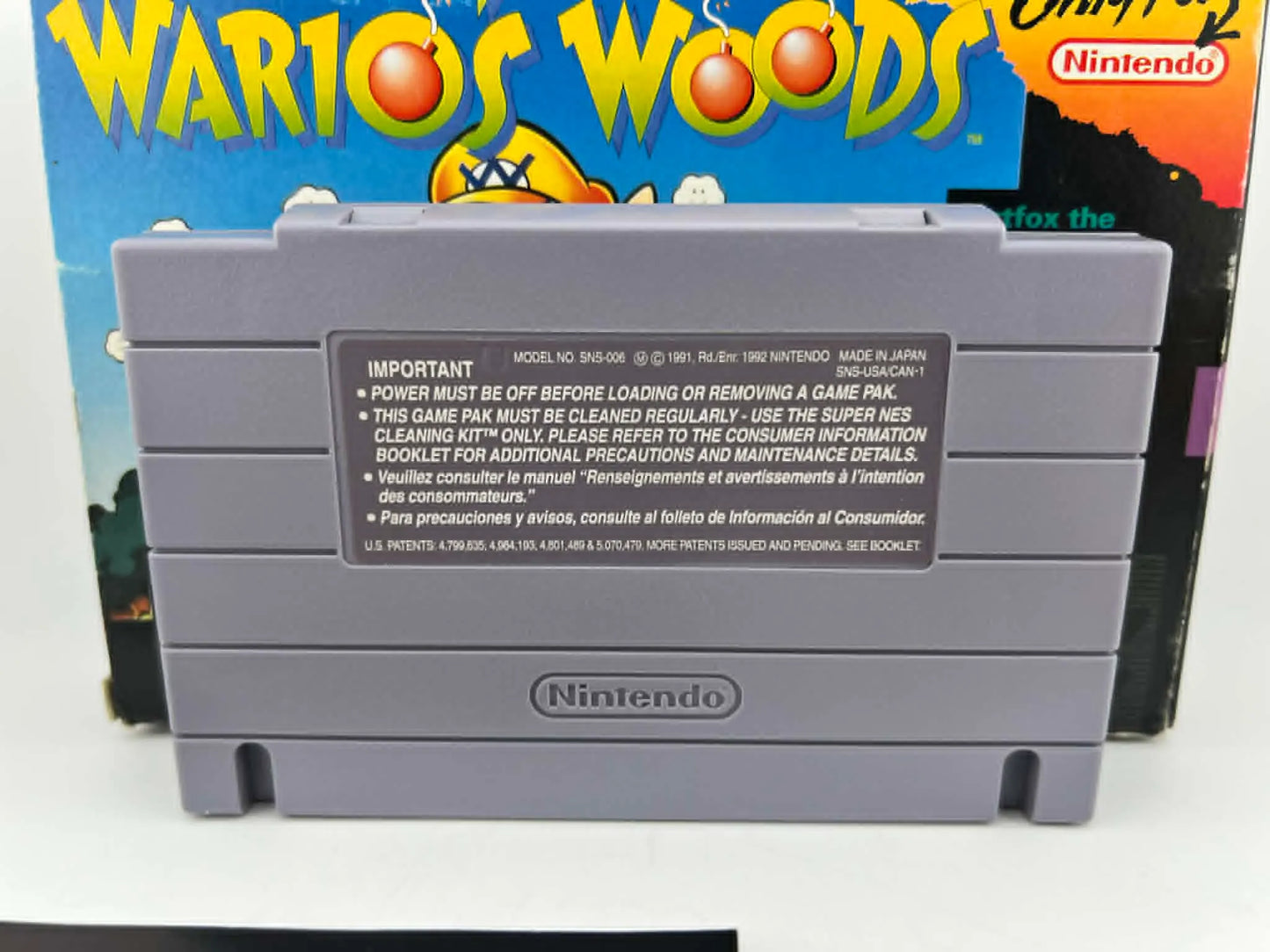 WARIO'S WOODS EN BOITE SUPER NINTENDO SNES