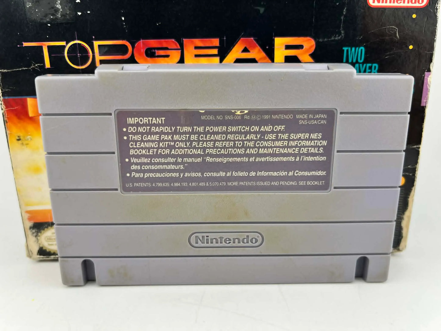TOP GEAR EN BOITE SUPER NINTENDO SNES