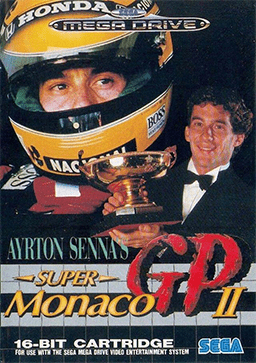 AYRTON SENNA'S SUPER MONACO GP II 2 SEGA GENESIS SG
