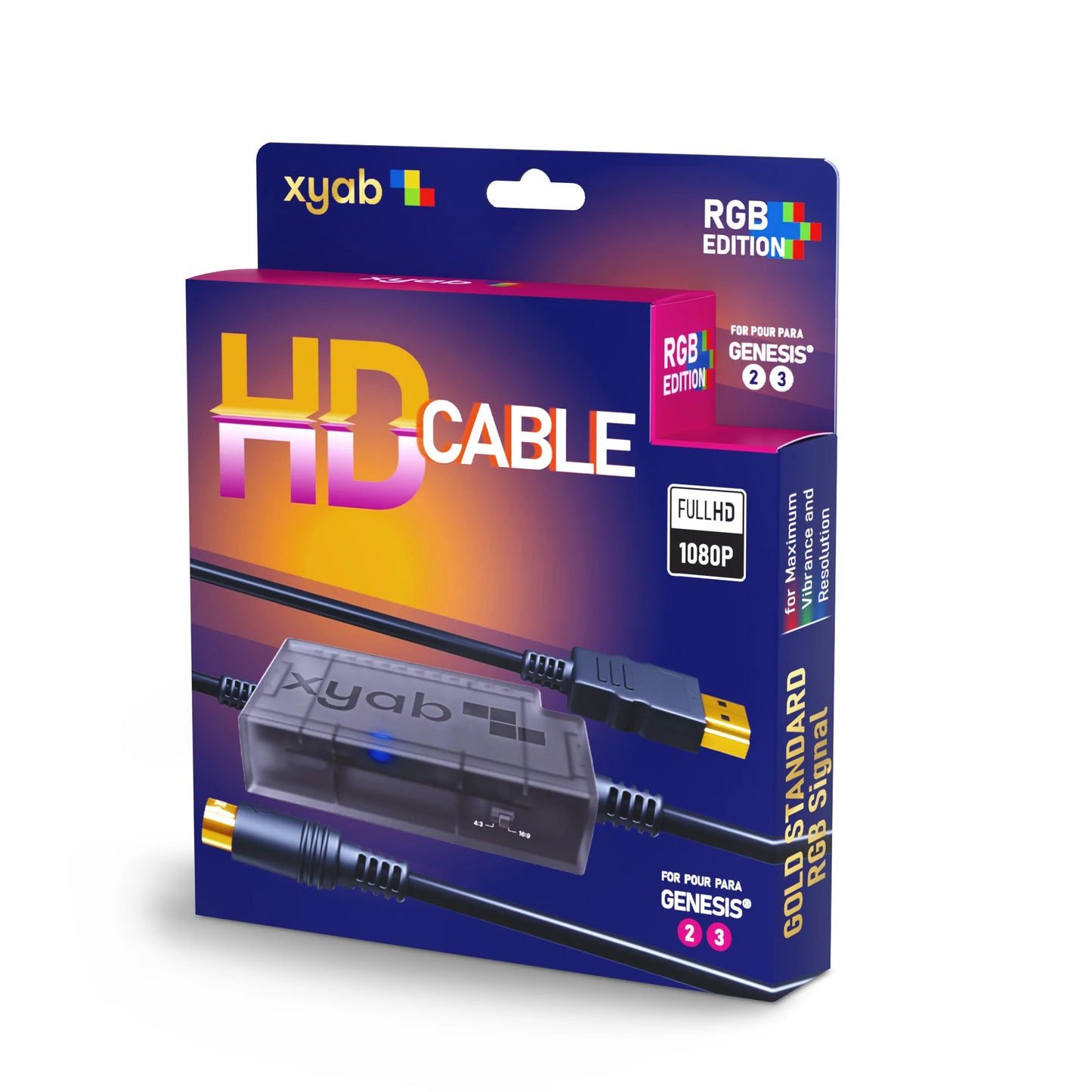 Fil Convertisseur HDMI RGB+ HD Link Sega Genesis Modele 2 et 3