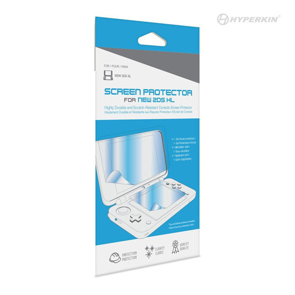 Kit de protection d'écran supérieur et inférieur pour console Nintendo New 2DS XL