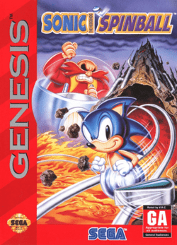SONIC SPINBALL SEGA GENESIS SG