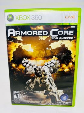 ARMORED CORE FOR ANSWER XBOX 360 X360 - jeux video game-x