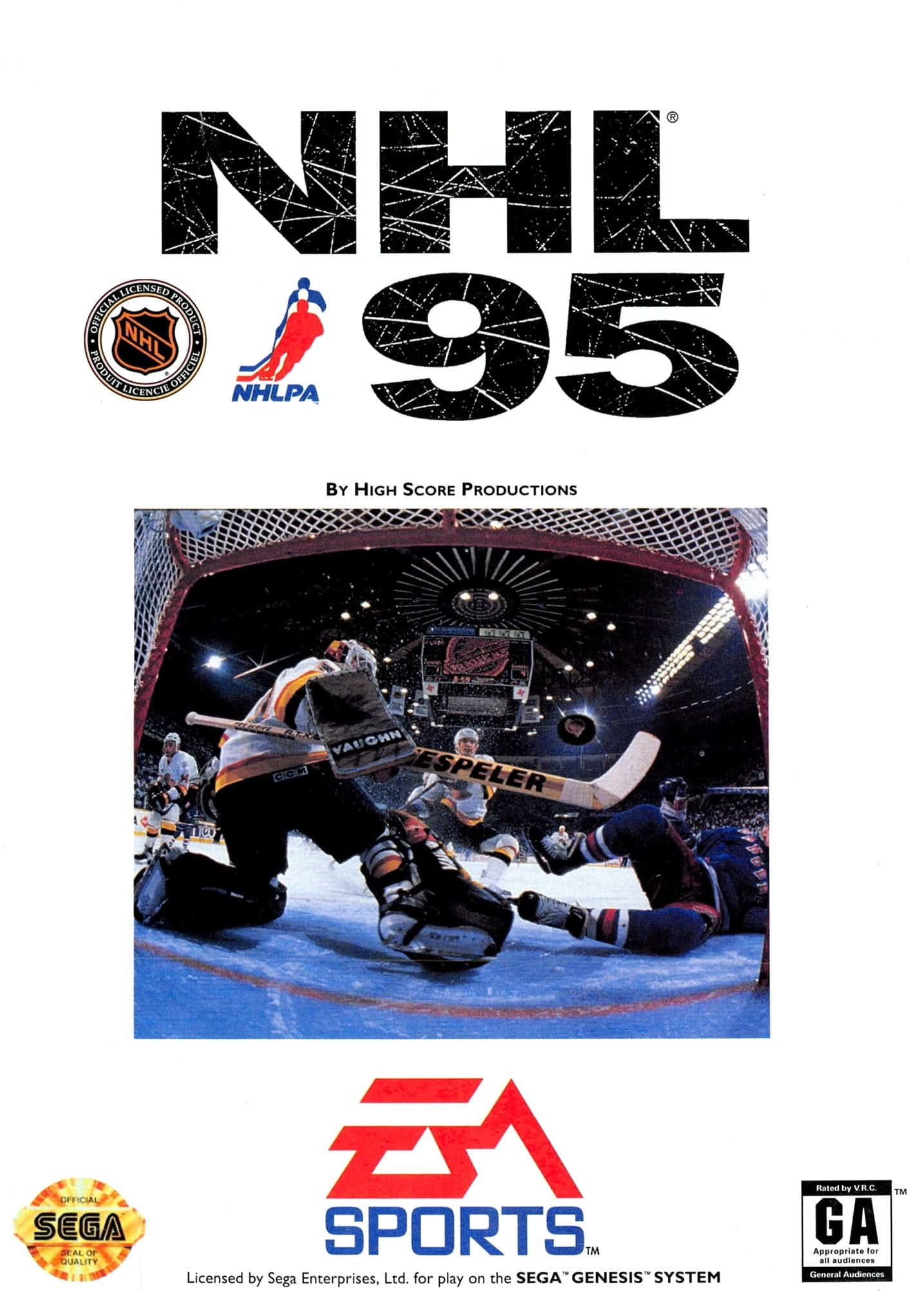 NHL 95 SEGA GENESIS SG