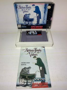 ADDAMS FAMILY VALUES En boite SUPER NINTENDO SNES - jeux video game-x