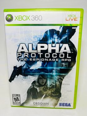 ALPHA PROTOCOL XBOX 360 X360 - jeux video game-x